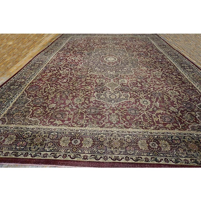 19th Century N. Indian Agra Carpet ( 13'4'' x 18'6'' - 405 x 565 )