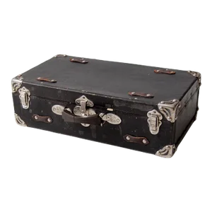 Antique Black Suitcase