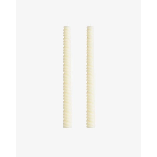 Baroque Helix Tapers, Set of 2 - Rosewater For Sale - Image 3 of 5