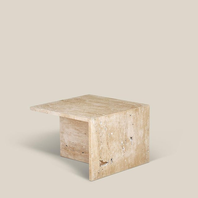 Simplistic scandinavian inspired design can be used as a single side table or back to back as a coffee table. stone...