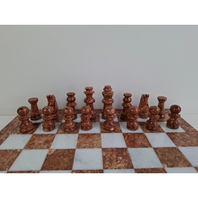Mid-Century Modern German Marble Stone Chess Set, 1970s For Sale - Image 4 of 18