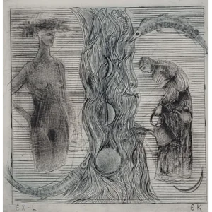 Ewa Kutylak, A River, Mezzotint and Drypoint on Paper, 2012