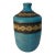 Studio Pottery Vase by S. Thompson With Turquoise Blue Glaze For Sale