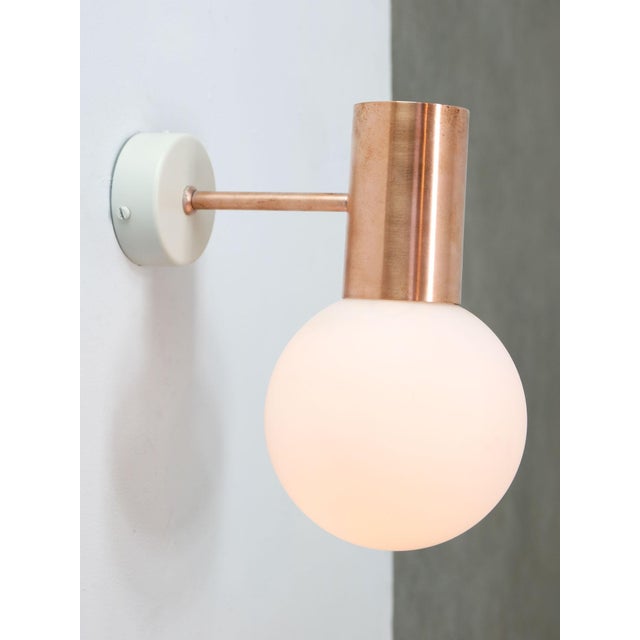 Vintage Italian Copper Wall Lamp For Sale - Image 11 of 12