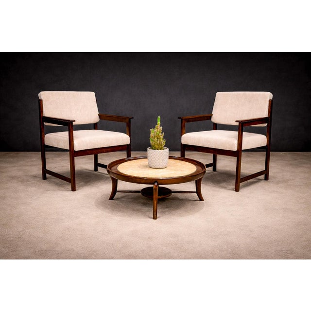 Designed by Jorge Jabour Mauad and produced by Cantù Móveis e Interiores Ltda. in Brazil during the 1960s, this set of...