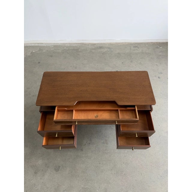 Vintage 1960s G-Plan Floating Top Teak Desk For Sale In Los Angeles - Image 6 of 15