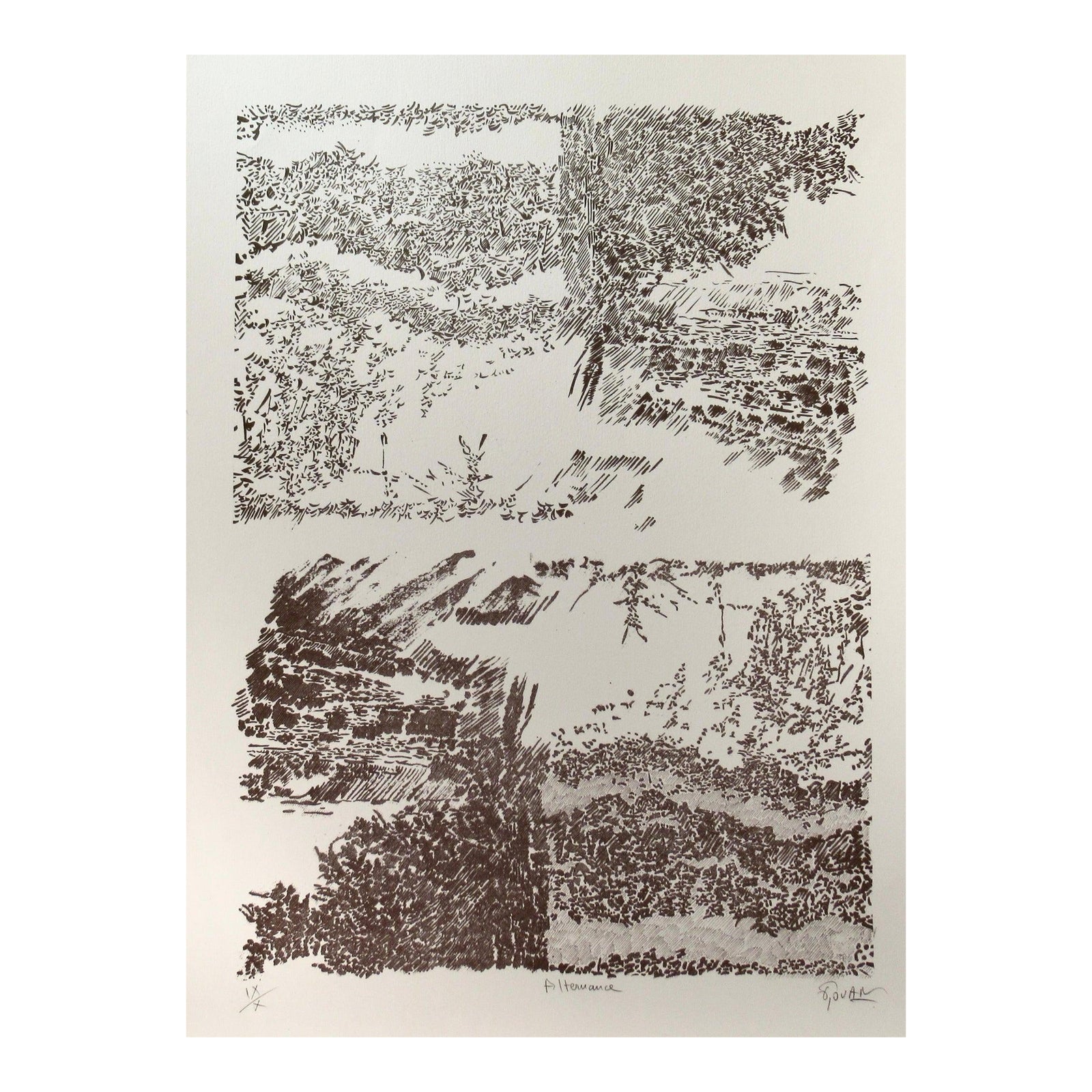 Francois Rouan Alternance c. 1980 | Chairish