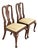 Henkel Harris Queen Anne Solid Mahogany Side Chairs or Dining Chairs, Pair For Sale