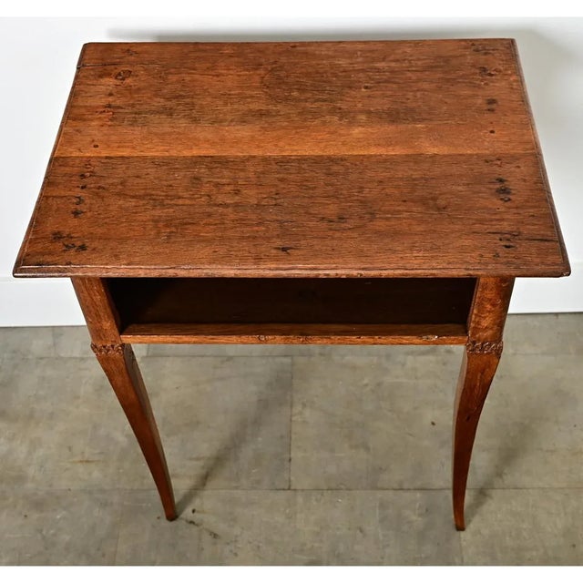 French 19th Century Louis XV Style Oak Side/Bedside Table For Sale In Baton Rouge - Image 6 of 12