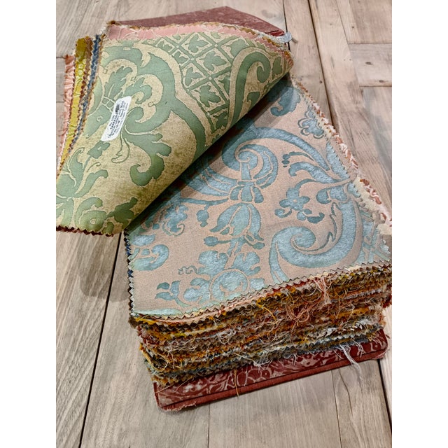 Brick Red Vintage Fortuny Large Sample Book For Sale - Image 8 of 12