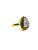 Bochic “Capri” Natural Rose Cut Diamond Ring Set In 18K Gold & Silver For Sale - Image 9 of 11