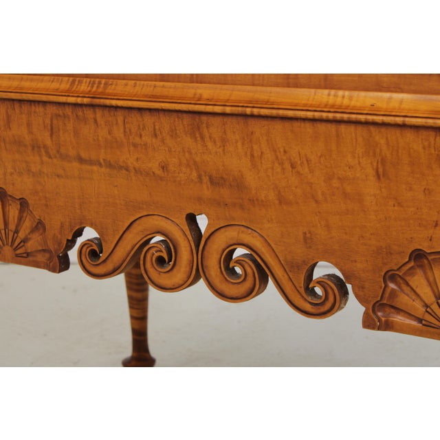 Eldred Wheeler Tiger Maple Highboy Hand Signed For Sale - Image 12 of 16