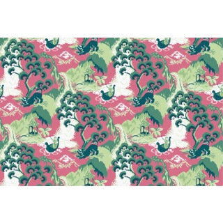 Old Peking Strawberry Fabric by the Yard For Sale