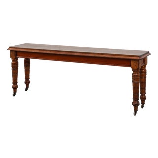 Large William IV Walnut Console Table, United Kingdom, 1840s For Sale