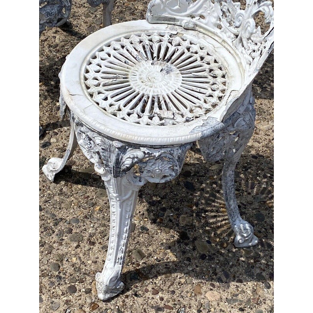 Vintage Cast Aluminum Antique Style Outdoor Garden Bistro Small Side