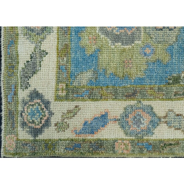 Turkish Oushak Runner Rug 2'2" x 5'11" #17171 For Sale - Image 4 of 8