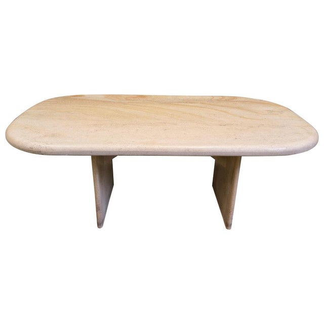 Vintage Italian Travertine Coffee Table, 1970s, Set of 6 For Sale - Image 14 of 14