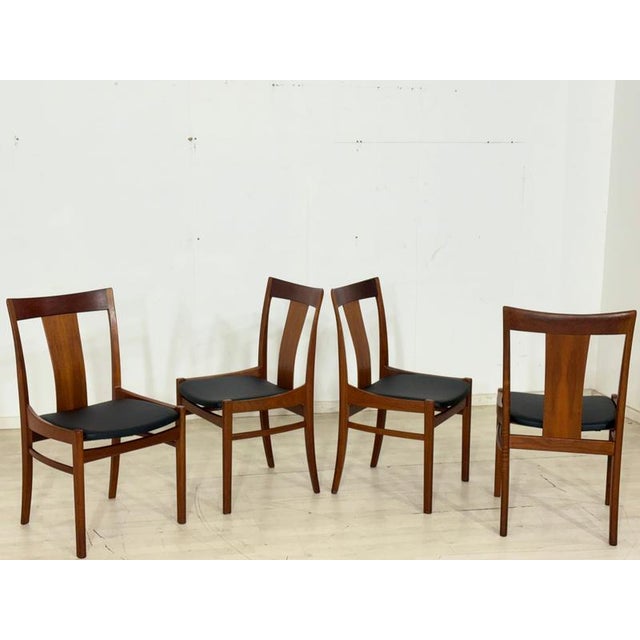 Vintage Dining Chairs in Teak by Albin Johansson, Set of 4 For Sale - Image 13 of 13