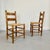 Mid-Century Modern Vintage French Decorative Wood Chairs, 1940, Set of 2 For Sale - Image 3 of 16