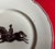 Art Deco Large French Paris Porcelain Art Deco Charger Plate With Equestrian Silhouette of Horse & Rider Manner of Gio Ponti Signed Primavera For Sale - Image 3 of 5