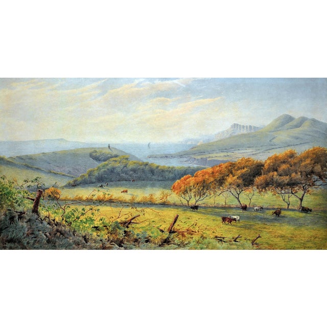 John Bedloe Goddard. English ( b.1838 – d.1896 ). Kimmeridge Bay & The Clavell Tower, The Purbecks, Dorset, 1876....