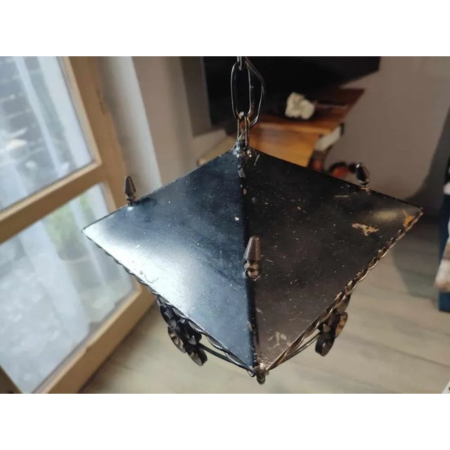 Metal Vintage Hanging Lamp, 1970s For Sale - Image 7 of 8