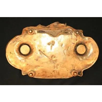 Description Up for sale is a beautiful antique french gilt bronze art nouveau inkwell signed A. Marionnet Depose. This...