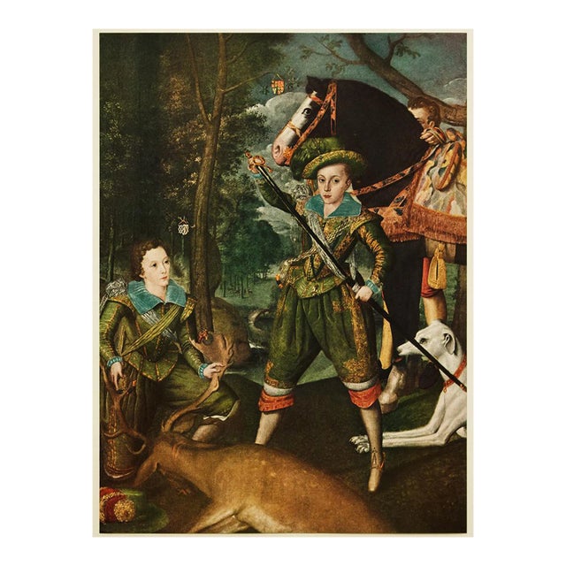 1956 After Unknown Painter "Henry Frederick, Prince of Wales, and Sir John Harington", Vintage Print For Sale