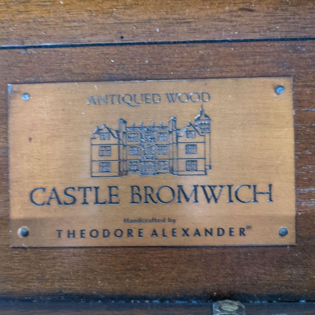 Theodore Alexander Castle Bromwich Collection Antiqued Wood Desk Chairish
