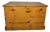 Large Antique 19th Century Large Victorian Pine Trunk Blanket Box For Sale