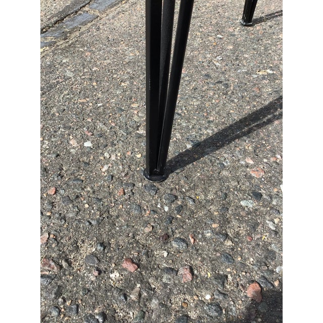 Black 1950s Attributed to Umanoff & Tempestini for Salterini Table & Chairs For Sale - Image 8 of 11