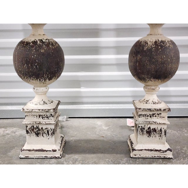 Farmhouse Style Baluster Form Lamps- A Pair For Sale In New York - Image 6 of 12