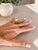 Vintage Italian Opal & Diamond Cocktail Ring | 14k Gold Mid-Century Statement, Size 6 For Sale - Image 16 of 16