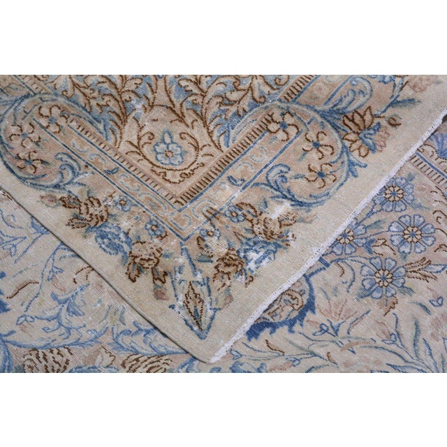 Vintage Chinese Art Deco Hand Knotted Wool Rug, 13'2x17'10 For Sale - Image 4 of 4