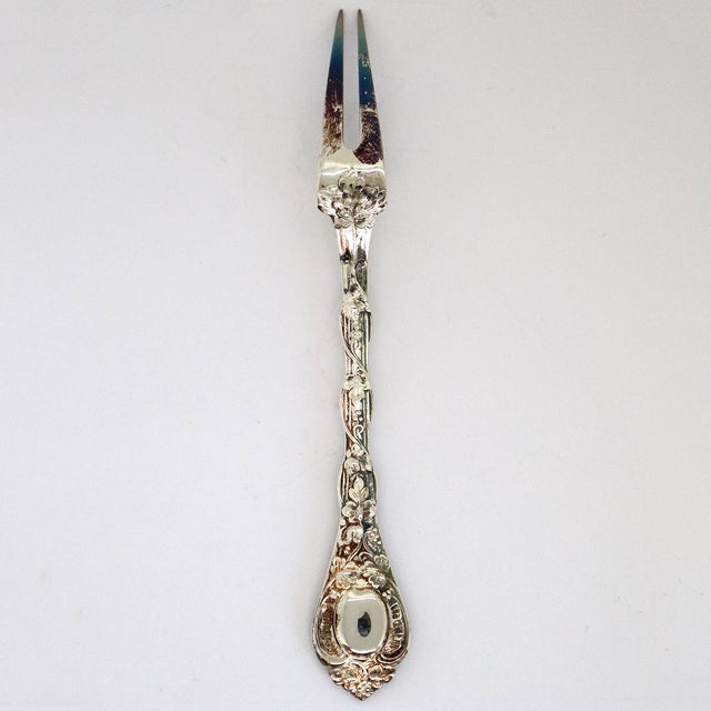 French Odiot Demidoff .950 Sterling Silver Snail Fork For Sale In Denver - Image 6 of 7