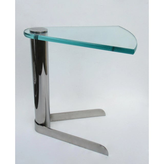 Vintage: C1970s-80s; A rare original Leon Rosen Design for Pace Collection, is this minimal, post Mid-Century Modern...