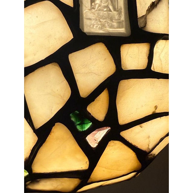 Viennese Alabaster and Lithophane Mosaic Pendant, 1900 For Sale - Image 6 of 17