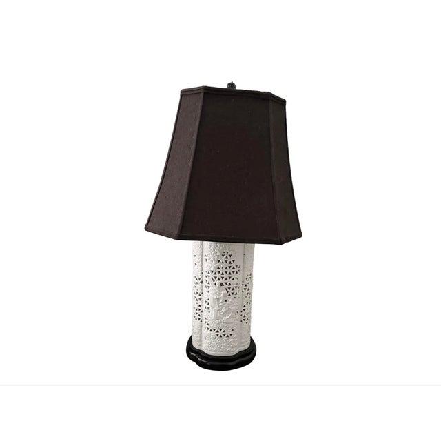 Early 20th Century Blanc De Chine Table Lamp For Sale In Monterey, CA - Image 6 of 12