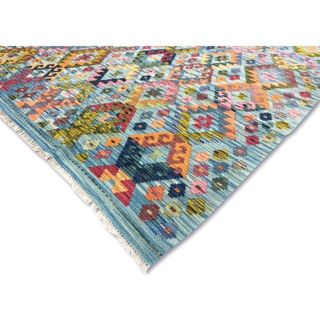 Contemporary Contemporary Afghan Kilim Rug For Sale - Image 3 of 5