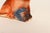 Vintage American Carved and Painted Chalkware Orange Puppy With Blue Bow Figurine For Sale - Image 10 of 10