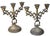 Rare and striking Late 19th Century pair of Italian candleholders meticulously handcrafted of solid brass. Featuring...