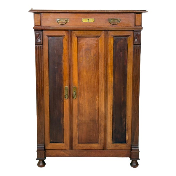 Antique Gründerzeit Cabinet in Wood, 1900 For Sale