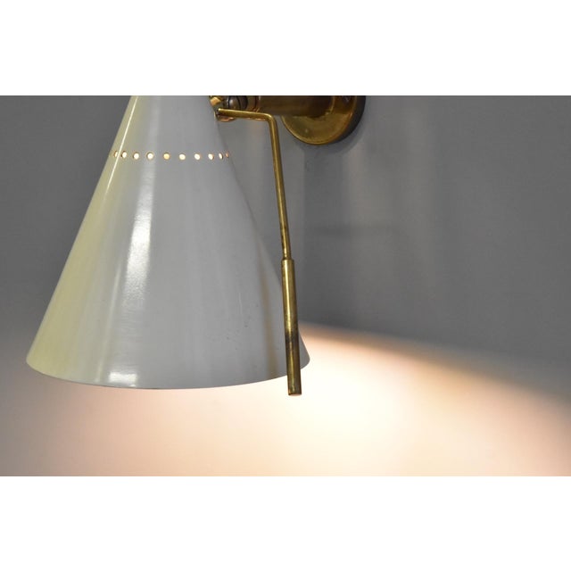 White Adjustable Wall Lights from Stilnovo, 1960, Set of 2 For Sale - Image 8 of 12