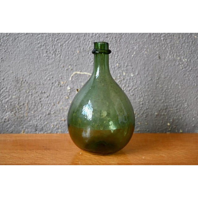 French Industrial Style Glass Vase For Sale - Image 6 of 6