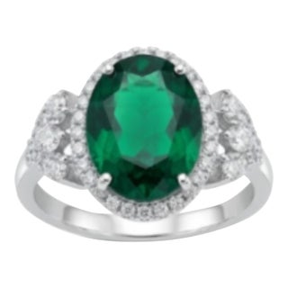 Natural Emerald 3.35cts & Diamond 0.80cts Ring in 18k Gold For Sale