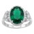 Natural Emerald 3.35cts & Diamond 0.80cts Ring in 18k Gold For Sale