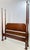 Chippendale Vintage Henkel Harris Mahogany Queen Size Pencil Post Bed - Style 170, Finish 29 For Sale - Image 3 of 13