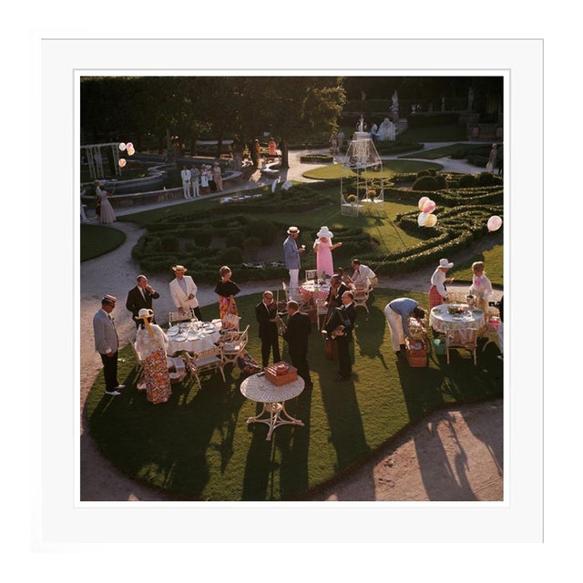 Garden Party 1970 by Slim Aarons Framed C-Print For Sale