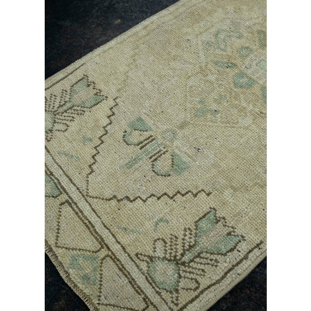 Early 21st Century Turkish Mini Rug Oriental Hand Knotted Vintage Rug 1'6" x 2'11" #16671 For Sale - Image 5 of 8