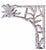 Mid 20th Century Hollywood Regency Serge Roche Style Carved Bamboo Palm Foliate Wall Mirror For Sale - Image 5 of 9